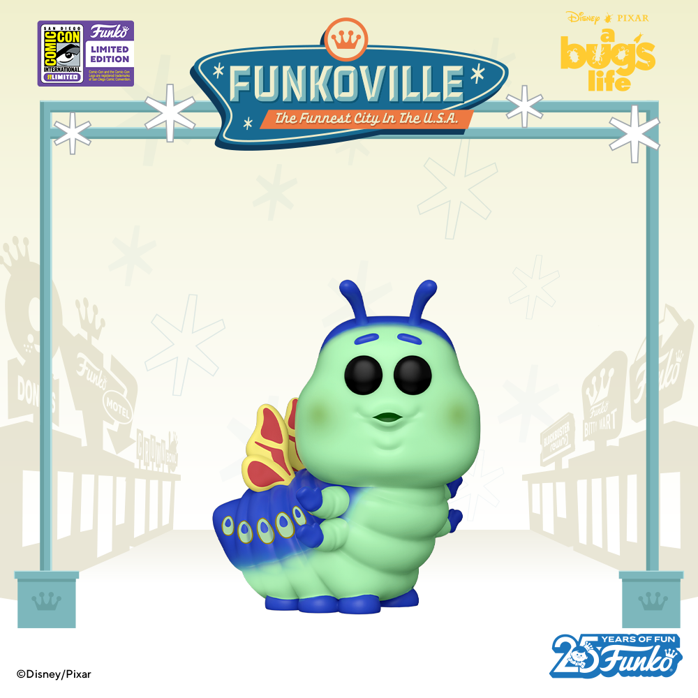 Your collection will experience a beautiful metamorphosis with the SDCC 2023 convention-exclusive Pop! Heimlich as a butterfly. 